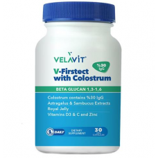 Velavit V-Firstect with Colostrum Takviye Edici Gıda 30 Tablet